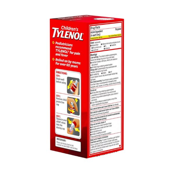 Siro Tylenol Cherry 120ml - الصورة 2