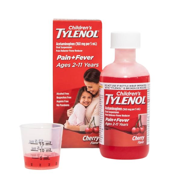 Siro Tylenol Childrens’ Cherry Giảm Đau, Hạ Sốt Cho Bé 120ml Của Mỹ. KAMIKI 1